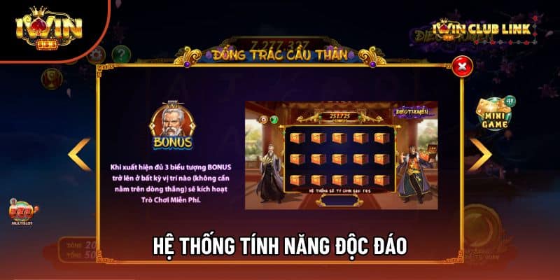 Hệ thống tính năng độc đáo