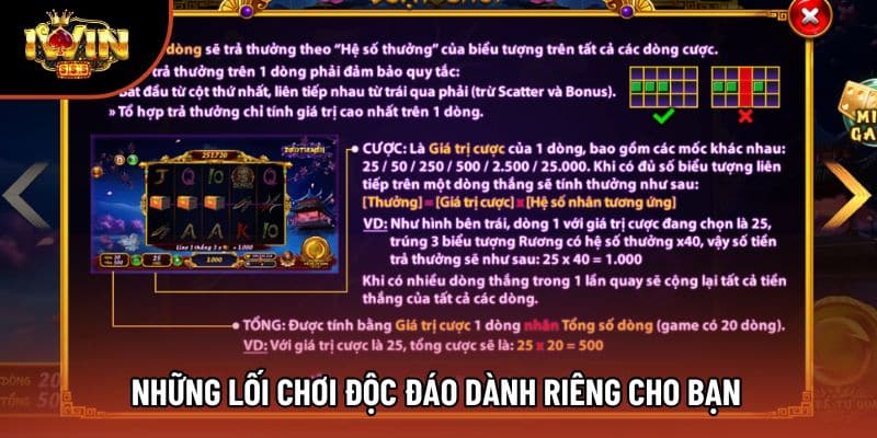 Những lối chơi độc đáo dành riêng cho bạn