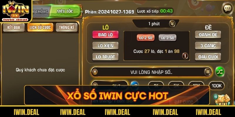 Xổ số Iwin cực hot 