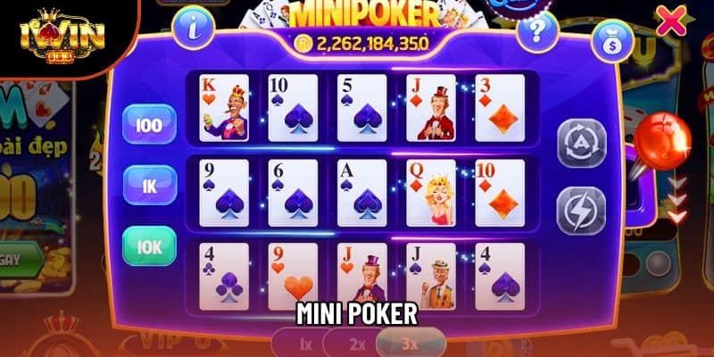 Mini Poker – Trải Nghiệm Quay Hũ Đổi Thưởng Siêu Tốc